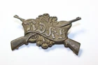 RARE org. Civil War era military insignia pin badge crossed rifle sharp shooting