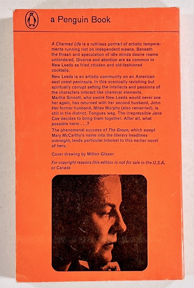 1964 Мэри Маккарти CHARMED LIFE пингвин Великобритании pb современный классический роман  - Изображение 2 из 4