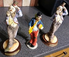 3 Vintage Leonardo Collection Clown Figurines Clowns