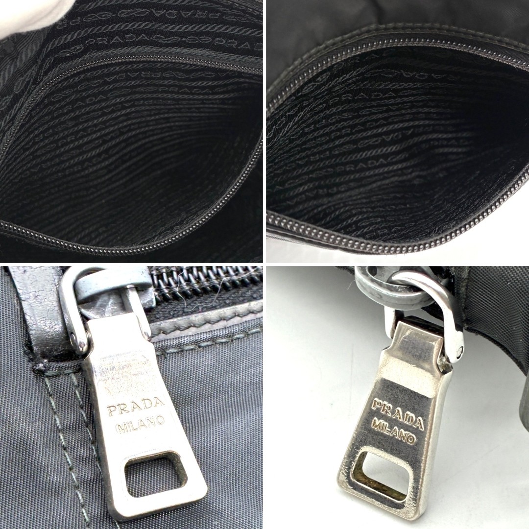・Authentic PRADA Shoulder Bag Triangular Logo Cro… - image 8