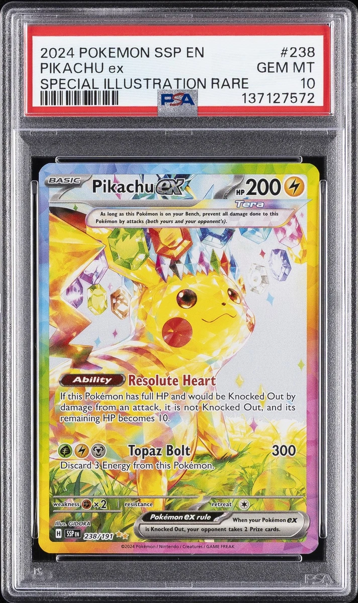Pikachu Pokémon TCG Grade 10 Rare Individual Collectible Card Game