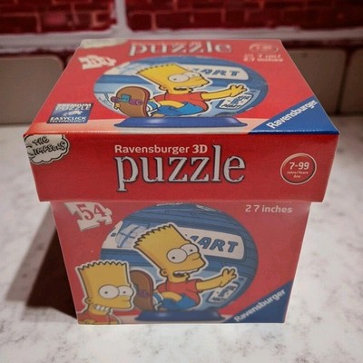 Ravensburger 3D Puzzle The Simpsons  Puzzleball Bart Simpson  Kugel blau 11879