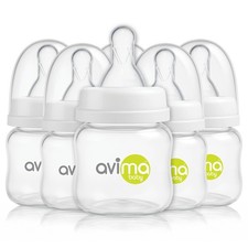 Anti Colic Preemie Baby Bottle w Extra Slow Flow Nipple Set of 6
