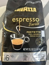 Lavazza Espresso Barista Perfetto Whole Bean Coffee 100% Arabica, Medium Espress
