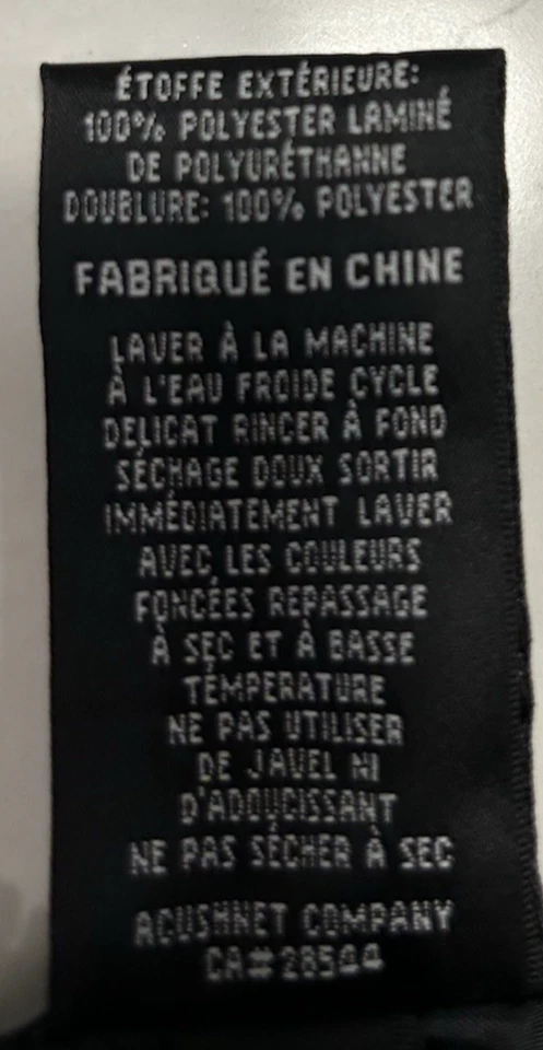 FootJoy Rain Pants Large Black DryJoys Golf Mens Waterproof Lined Ankle Snap L - Image 4 of 4