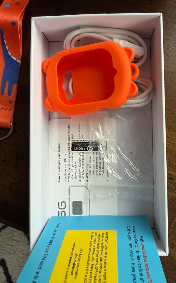 NWB OKYUK 4G Smartwatch, Kids Watch w/SIM Card, Games, SOS Emergency Call Button - Image 4 of 4