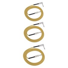 6.35mm 1/4in Audio Cable Plug and Play Fireproof Straight to Right Angle Male to