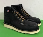 NEW 10.5 D DANNER MENS BULL RUN 6" MOC TOE STEEL TOE BOOTS 15569 BLACK