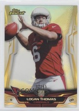 2014 Topps Finest Gold Refractor 62/75 Logan Thomas #124 1p5