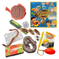 Prank Kit Roach Gum Squirt Pranks Pack And Joke Toys Box Set April Fools Prank 