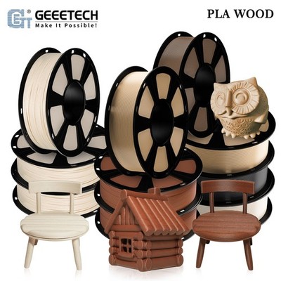 Geeetech 3D-Drucker PLA Filament 1KG/Roll 1.75mm Holz PLA Verbrauchsmaterialien