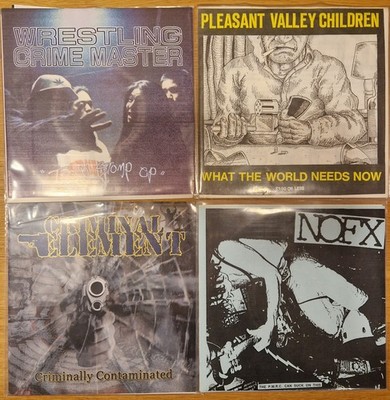 10 x 7'' HARDCORE LOT * 90s hc nofx pleasant valley criminal intent crust grind