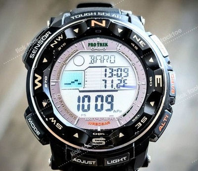 【USED】　CASIO　PRO TREK　PRW-2500　腕時計　カシオ　プロトレック　黒色　ソーラー　メンズ　稼働
