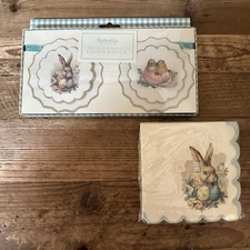 My Minds Eye Vintage Layered Easter Banner 3 Ft + 24ct. Cocktail Napkins NEW!!