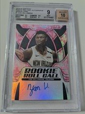 2019-20 Panini Certified Zion Williamson Rookie Roll Call Auto Camo /25 BGS9/10