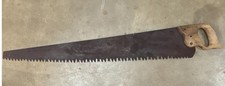 Vintage 36 Inch Coarse Tooth Hand Saw 2 TPI W...