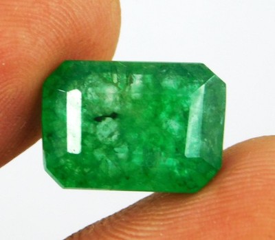 Natural Colombian Green Emerald 8.00 Ct Emerald Cut Certified Loose Gems