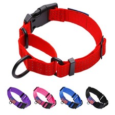 Martingale Collar for Training Dogs. Adjustable Reflective Collars with Buckl...
