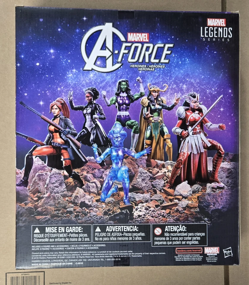 Marvel Legends A-FORCE 盒套装 ToysR'Us 独家 She-Hulk Loki Elsa Monica Sif — 第 3/4 张图片