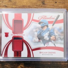 Dylan Crews 2025 Panini Flawless Dual Patches MEM /20 Washington #DP-DC