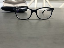 Ray Ban RB7047 5196 Black Square Eyeglasses Frames 54-17 140 With Case