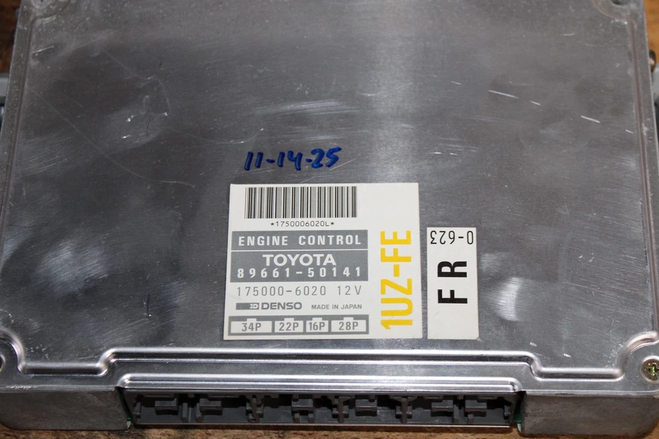 1993 1994 LEXUS LS400 ECU ECM MÓDULO DE CONTROLE DE COMPUTADOR MOTOR 89661-50141 - Imagem 4 de 4