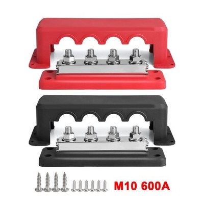 3/8 Bus Bar Power Distribution Block 600A Electrical Terminals Block for Car
