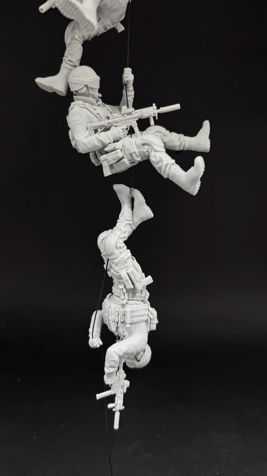 Force Model Ropes 1/35 Special Forces Soldier in rope RESIN FIGURE MODEL KIT Unassembled ...