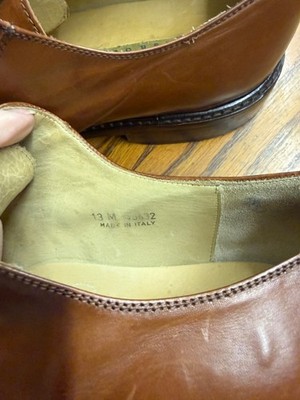 NEW Joseph Abboud Thornton Leather Plain Toe Oxford Dress Shoes Men Size 13D Tan Joseph Abboud Thornton Leather Plain Toe Oxford Dress Shoes  main image 3
