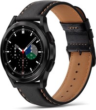 Genuine Leather Strap Compatible with Samsung Galaxy Watch 47mm 6 Classic
