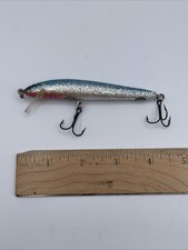 (1) Bagley's Bang-o-Lure #4, 4in. Body, Lure, Fishing Red White Blue Minnow