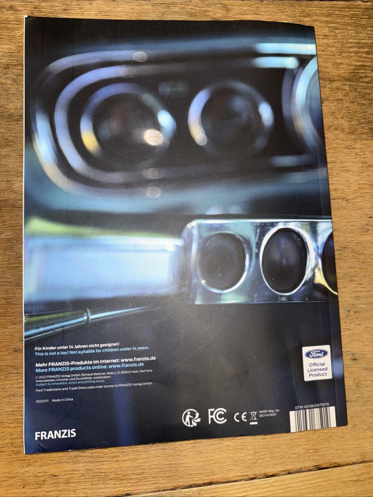 Franzis Ford 1965 Mustang V8 Engine Model Kit Collectors Companion Handbook ONLY