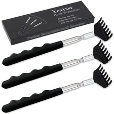 3 Pack Back Scratcher Extendable Metal Back Scratcher for Men Women Adults,