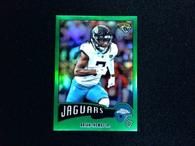 2025 Topps Chrome #1975-16 Brian Thomas Jr. 1975 Topps Green Refractor #/99