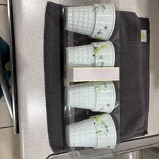 Pfaltzgraff Ice Cream Cone Melamine Bowl Set New In Box Vienna Floral