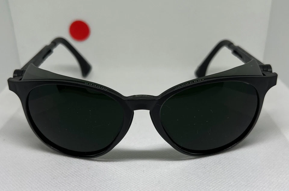 Uvex Pheos S Safety Glasses – Matte Black Frame with Dark Green Lenses - Image 2 of 4