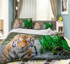 3D Tiger Quilt Cover Set Duvet Cover Bedding Pillowcases