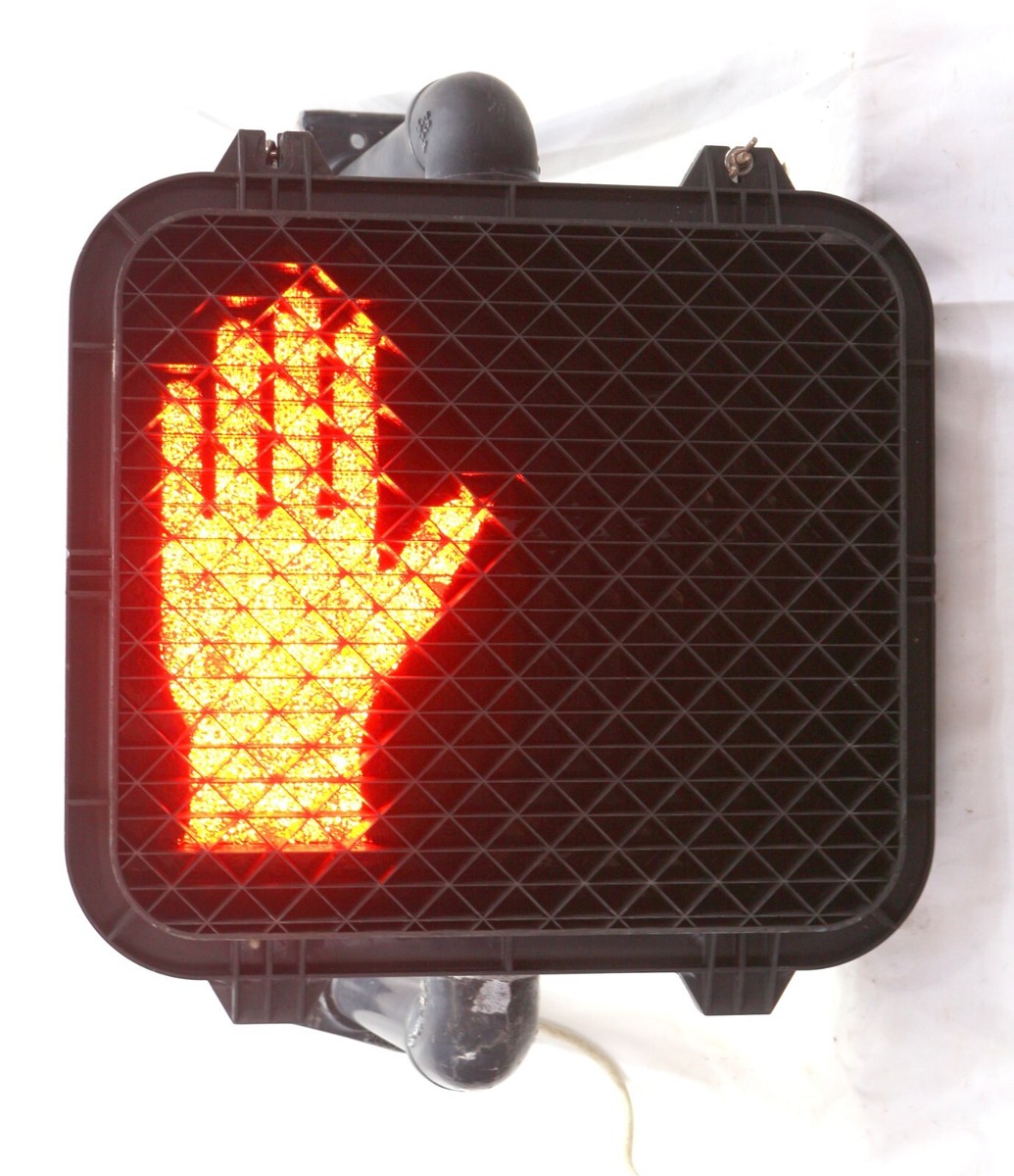 Pedestrian LED Traffic Crossing Sign Crosswalk Walk Light Signal