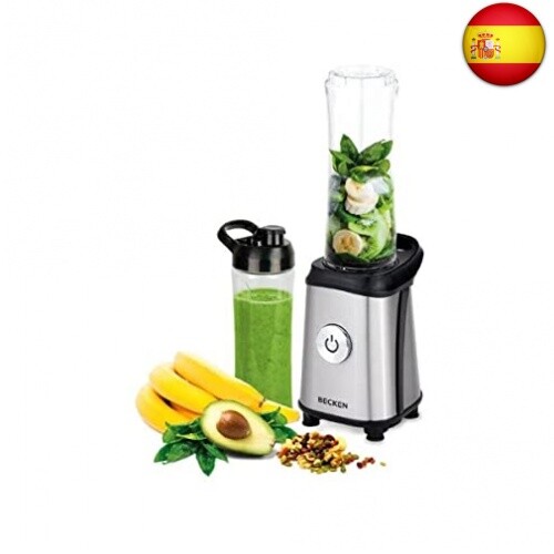 Becken Batidora de Vaso Individual, Mini Licuadora, 350W, Jarra de Plástico