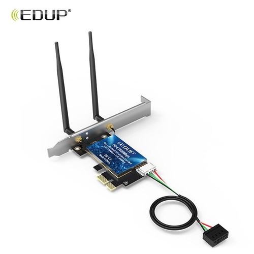 EDUP EP-9631 PCI-E 2030M 2.4G/5.8G 11ac+BT 5.0 wireless Adapter 2*5 dBi Antenna - Picture 4 of 6