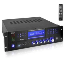 Pyle Bluetooth Home Theater Amplifier Receiver-Multimedia Disc Player, 1000 Watt