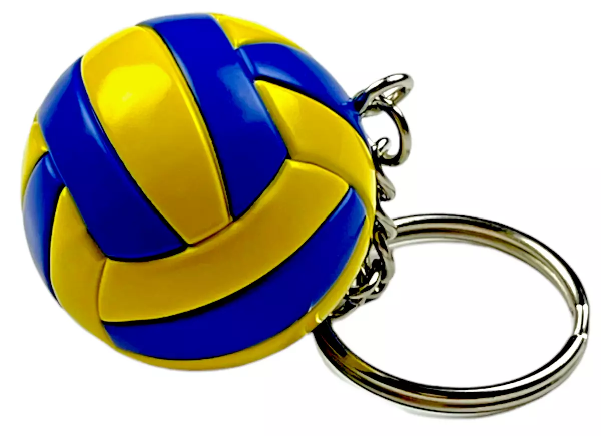 Volleyball Keychain Leather Indoor Ball Realistic Novelty Souvenir Charm Gifts