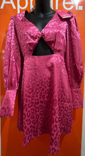 🔥Something New - Pink Twist Mini Dress, NEW, Size XS, RRP £52, b97