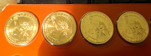 UNC 2007 DENVER PRESIDENT DOLLAR 4 COIN SET WITH SATIN FINISH 1st 4 PRESIDENTS - Picture 4 of 7