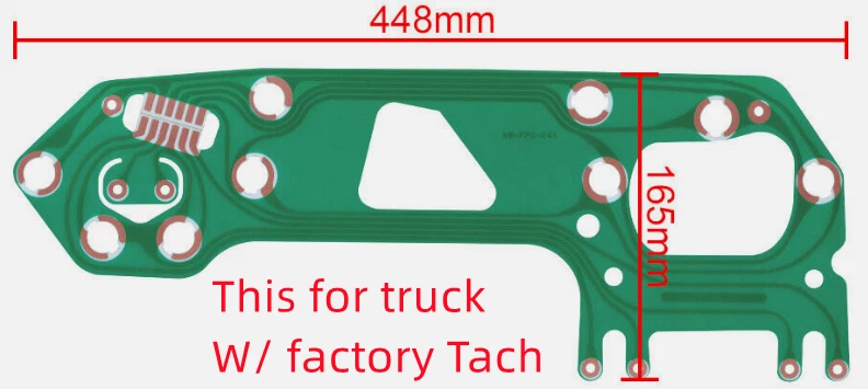 1967-72 GMC C/K15 C/K25 Jimmy Truck Printed Circuit Board W/ Gauges & Tach - Image 2 of 4