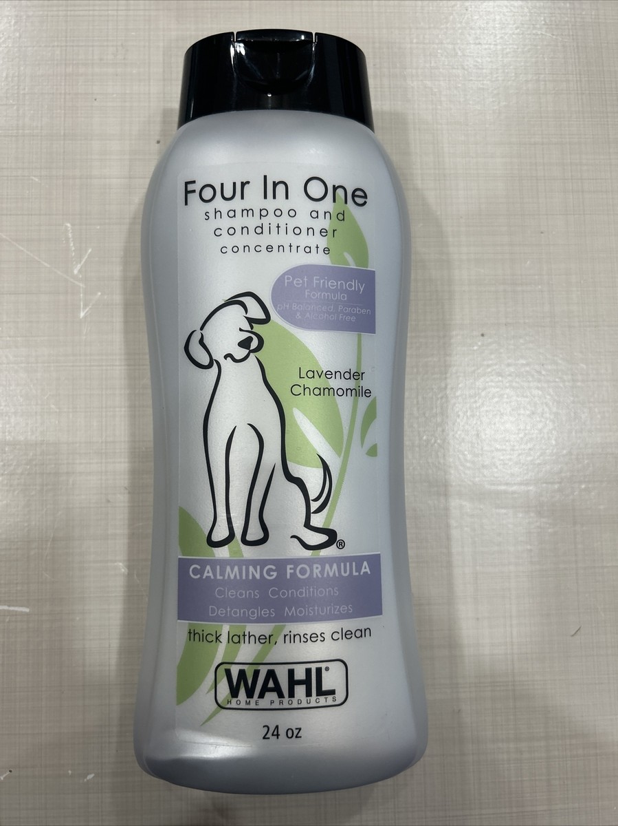 WAHL Calming Formula Pet Shampoo Conditioner Four In One Allergy Friendly  24oz