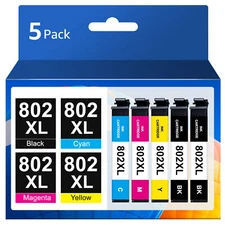 802XL Ink Cartridges Replacement For Epson WorkForce Pro WF-4720 WF-4730 WF-4734