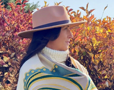 "The Rancher" Wool Felt Wide Brim Fedora CAMEL color