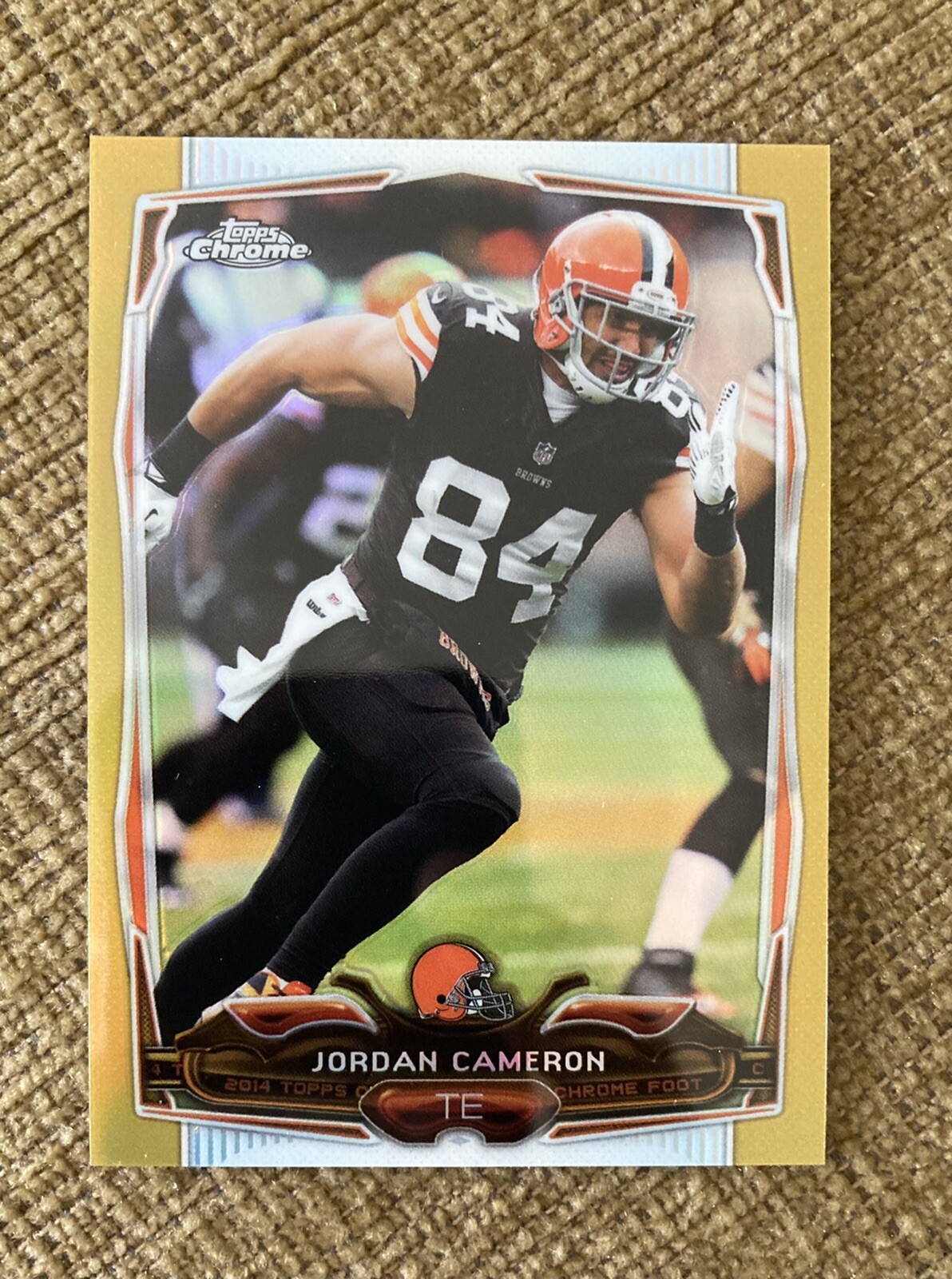 2014 Topps Chrome Mini Gold Refractor /10 Jordan Cameron #69
