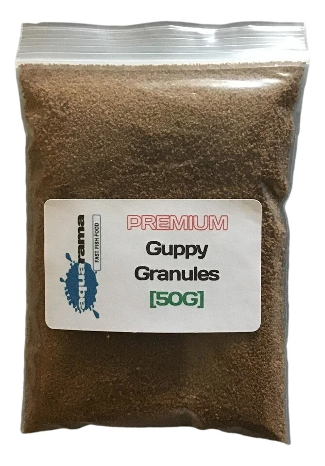 Guppy Granules Tropical Fish Food Aquarama® Premium Grade (+Goldfish) 1 x 50g